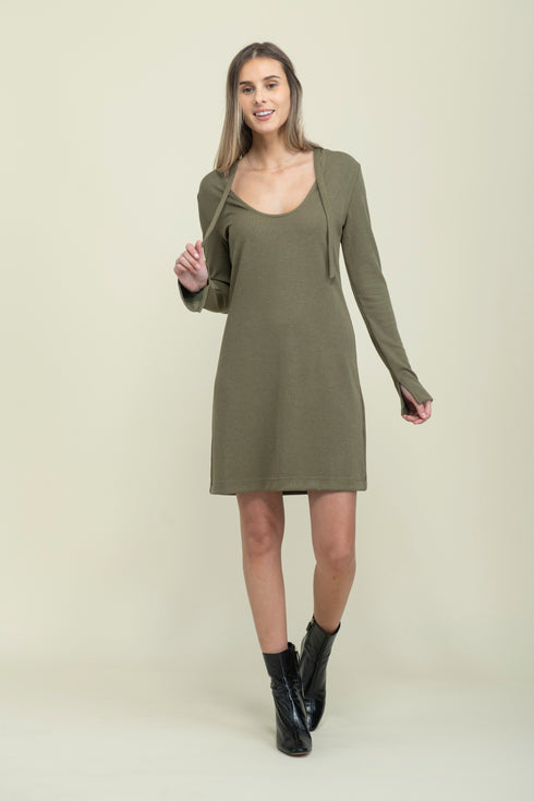 Katie-Reversible Tie Neck Dress
